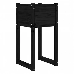 Acquista Fioriere 2 pz Nero 40x40x81 cm in Legno Massello di Pino con riferimento GHV-822131 della ditta GARDENHOME