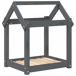 Acquista Cuccia per Cani Grigia 61x50x70 cm in Legno Massello di Pino con riferimento GHV-822199 della ditta GARDENHOME