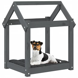 Acquista Cuccia per Cani Grigia 61x50x70 cm in Legno Massello di Pino con riferimento GHV-822199 della ditta GARDENHOME
