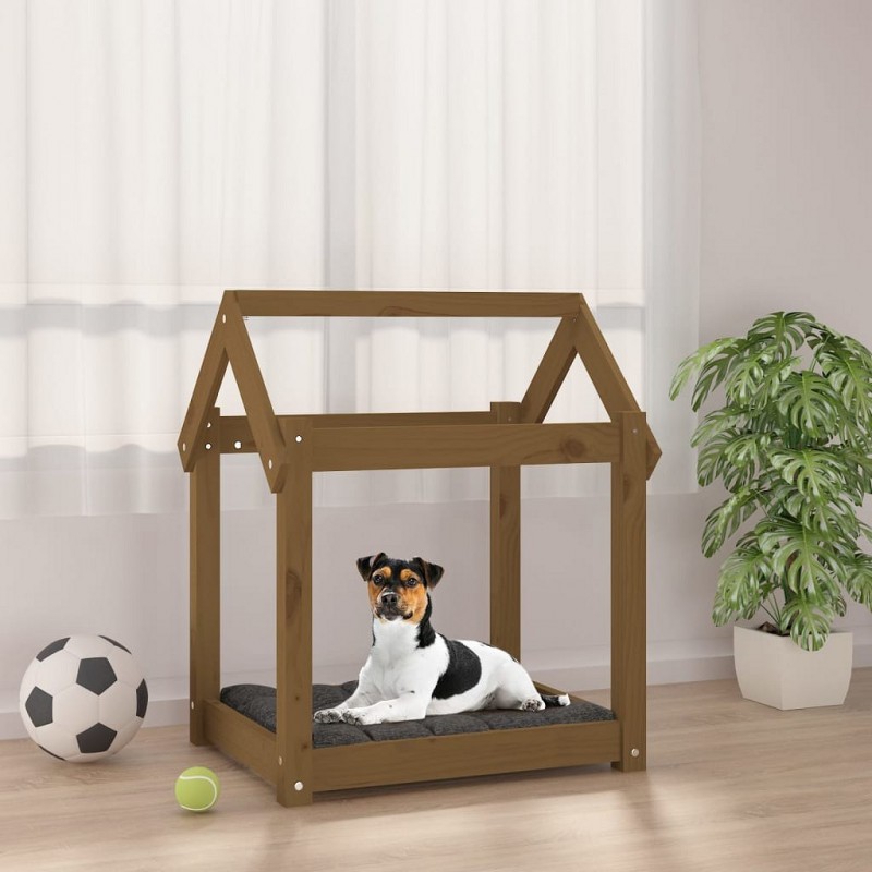 Acquista Cuccia per Cani Miele 61x50x70 cm in Legno Massello di Pino con riferimento GHV-822200 della ditta GARDENHOME