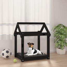 Acquista Cuccia per Cani Nera 61x50x70 cm in Legno Massello di Pino con riferimento GHV-822201 della ditta GARDENHOME