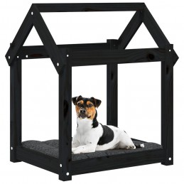 Acquista Cuccia per Cani Nera 61x50x70 cm in Legno Massello di Pino con riferimento GHV-822201 della ditta GARDENHOME