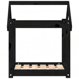 Acquista Cuccia per Cani Nera 61x50x70 cm in Legno Massello di Pino con riferimento GHV-822201 della ditta GARDENHOME