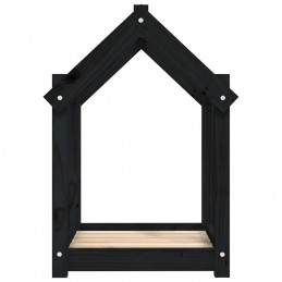 Acquista Cuccia per Cani Nera 61x50x70 cm in Legno Massello di Pino con riferimento GHV-822201 della ditta GARDENHOME