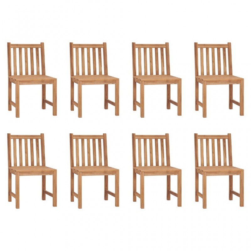 Acquista Sedie da Giardino 8 pz in Legno Massello di Teak con riferimento GHV-3073087 della ditta GARDENHOME