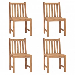 Acquista Sedie da Giardino 4 pz con Cuscini in Legno Massello di Teak con riferimento GHV-3073102 della ditta GARDENHOME