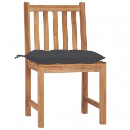Acquista Sedie da Giardino 4 pz con Cuscini in Legno Massello di Teak con riferimento GHV-3073103 della ditta GARDENHOME