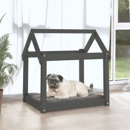 Acquista Cuccia per Cani Grigia 71x55x70 cm in Legno Massello di Pino con riferimento GHV-822204 della ditta GARDENHOME