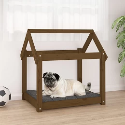 Acquista Cuccia per Cani Miele 71x55x70 cm in Legno Massello di Pino con riferimento GHV-822205 della ditta GARDENHOME