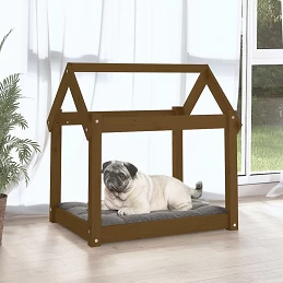 Acquista Cuccia per Cani Miele 71x55x70 cm in Legno Massello di Pino con riferimento GHV-822205 della ditta GARDENHOME