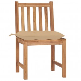 Acquista Sedie da Giardino 4 pz con Cuscini in Legno Massello di Teak con riferimento GHV-3073106 della ditta GARDENHOME