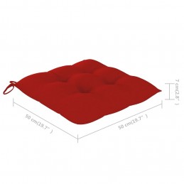 Acquista Sedie da Giardino 4 pz con Cuscini in Legno Massello di Teak con riferimento GHV-3073109 della ditta GARDENHOME