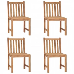 Acquista Sedie da Giardino 4 pz con Cuscini in Legno Massello di Teak con riferimento GHV-3073111 della ditta GARDENHOME