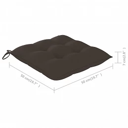 Acquista Sedie da Giardino 4 pz con Cuscini in Legno Massello di Teak con riferimento GHV-3073111 della ditta GARDENHOME