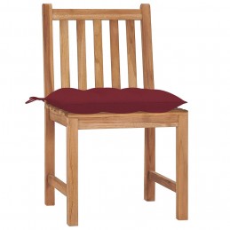 Acquista Sedie da Giardino 4 pz con Cuscini in Legno Massello di Teak con riferimento GHV-3073112 della ditta GARDENHOME