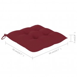 Acquista Sedie da Giardino 4 pz con Cuscini in Legno Massello di Teak con riferimento GHV-3073112 della ditta GARDENHOME
