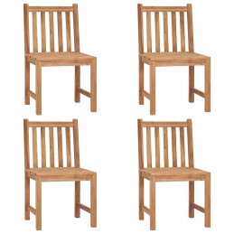 Acquista Sedie da Giardino 4 pz con Cuscini in Legno Massello di Teak con riferimento GHV-3073113 della ditta GARDENHOME