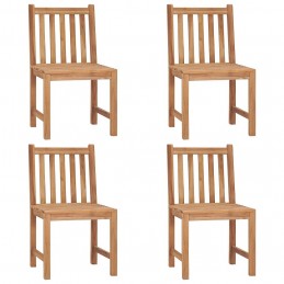 Acquista Sedie da Giardino 4 pz con Cuscini in Legno Massello di Teak con riferimento GHV-3073114 della ditta GARDENHOME