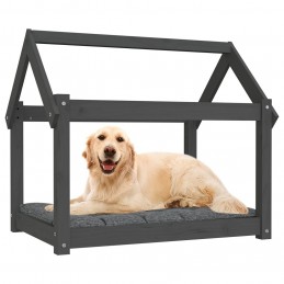 Acquista Cuccia per Cani Grigia 81x60x70 cm in Legno Massello di Pino con riferimento GHV-822209 della ditta GARDENHOME