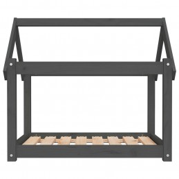 Acquista Cuccia per Cani Grigia 81x60x70 cm in Legno Massello di Pino con riferimento GHV-822209 della ditta GARDENHOME