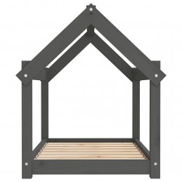 Acquista Cuccia per Cani Grigia 81x60x70 cm in Legno Massello di Pino con riferimento GHV-822209 della ditta GARDENHOME