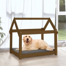 Acquista Cuccia per Cani Miele 81x60x70 cm in Legno Massello di Pino con riferimento GHV-822210 della ditta GARDENHOME