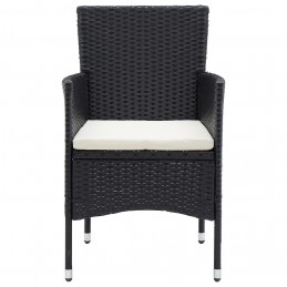 Acquista Sedie da Pranzo per Giardino 4 pz in Polyrattan Nero con riferimento GHV-310562 della ditta GARDENHOME