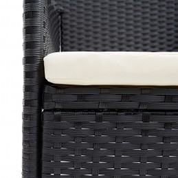 Acquista Sedie da Pranzo per Giardino 4 pz in Polyrattan Nero con riferimento GHV-310562 della ditta GARDENHOME