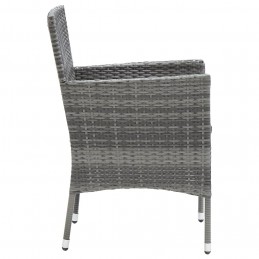 Acquista Sedie da Pranzo per Giardino 4 pz in Polyrattan Grigio con riferimento GHV-310563 della ditta GARDENHOME