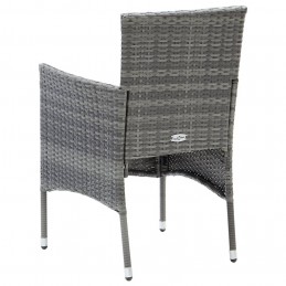 Acquista Sedie da Pranzo per Giardino 4 pz in Polyrattan Grigio con riferimento GHV-310563 della ditta GARDENHOME