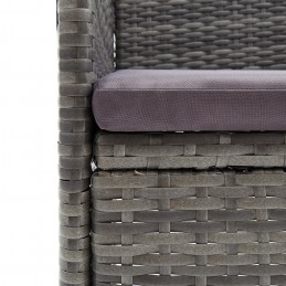 Acquista Sedie da Pranzo per Giardino 4 pz in Polyrattan Grigio con riferimento GHV-310563 della ditta GARDENHOME