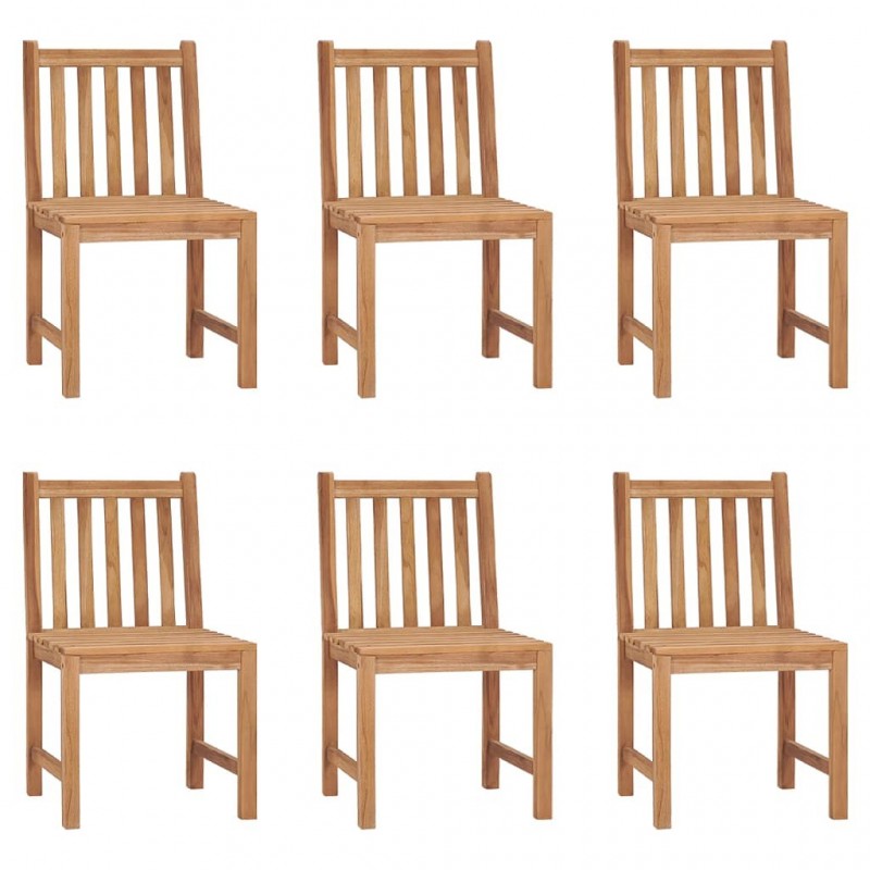 Acquista Sedie da Giardino 6 pz con Cuscini in Legno Massello di Teak con riferimento GHV-3073120 della ditta GARDENHOME