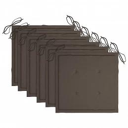 Acquista Sedie da Giardino 6 pz con Cuscini in Legno Massello di Teak con riferimento GHV-3073123 della ditta GARDENHOME