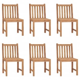 Acquista Sedie da Giardino 6 pz con Cuscini in Legno Massello di Teak con riferimento GHV-3073125 della ditta GARDENHOME