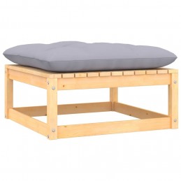 Acquista Poggiapiedi da Giardino con Cuscino in Legno Massello di Pino con riferimento GHV-805725 della ditta GARDENHOME