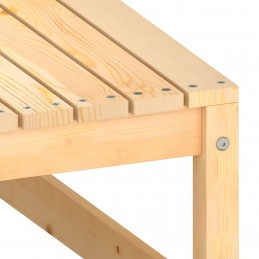 Acquista Poggiapiedi da Giardino con Cuscino in Legno Massello di Pino con riferimento GHV-805725 della ditta GARDENHOME