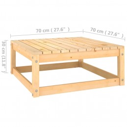 Acquista Poggiapiedi da Giardino con Cuscino in Legno Massello di Pino con riferimento GHV-805725 della ditta GARDENHOME