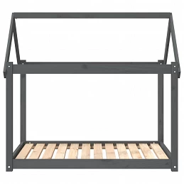 Acquista Cuccia per Cani Grigia 111x80x100 cm in Legno Massello di Pino con riferimento GHV-822219 della ditta GARDENHOME