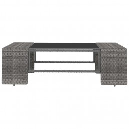 Acquista Set Divani da Giardino 3 pz in Polyrattan Grigio con riferimento GHV-49527 della ditta GARDENHOME