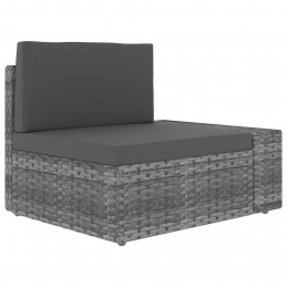 Acquista Set Divani da Giardino 3 pz in Polyrattan Grigio con riferimento GHV-49527 della ditta GARDENHOME