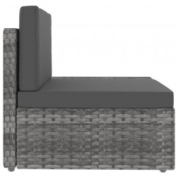 Acquista Set Divani da Giardino 3 pz in Polyrattan Grigio con riferimento GHV-49527 della ditta GARDENHOME