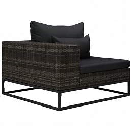 Acquista Set Divani da Giardino 5 pz con Cuscini in Polyrattan Grigio con riferimento GHV-49531 della ditta GARDENHOME