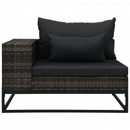Acquista Set Divani da Giardino 5 pz con Cuscini in Polyrattan Grigio con riferimento GHV-49531 della ditta GARDENHOME