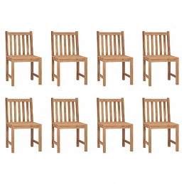 Acquista Sedie da Giardino con Cuscini 8 pz in Legno Massello di Teak con riferimento GHV-3073147 della ditta GARDENHOME