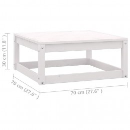 Acquista Poggiapiedi da Giardino con Cuscini 2 pz Bianchi in Legno Pino con riferimento GHV-805741 della ditta GARDENHOME