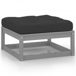 Acquista Poggiapiedi da Giardino con Cuscini 2 pz Bianchi in Legno Pino con riferimento GHV-805742 della ditta GARDENHOME