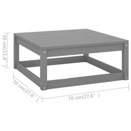 Acquista Poggiapiedi da Giardino con Cuscini 2 pz Bianchi in Legno Pino con riferimento GHV-805742 della ditta GARDENHOME