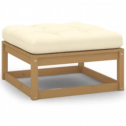 Acquista Poggiapiedi da Giardino e Cuscini 2 pz Marrone Miele Legno Pino con riferimento GHV-805743 della ditta GARDENHOME