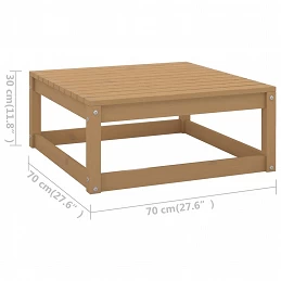 Acquista Poggiapiedi da Giardino e Cuscini 2 pz Marrone Miele Legno Pino con riferimento GHV-805743 della ditta GARDENHOME