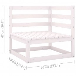Acquista Set Divani da Giardino 2 pz Cuscini Bianchi Massello di Pino con riferimento GHV-805746 della ditta GARDENHOME